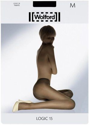 Колготки жіночі 15 Den Wolford Logic 15, чорні, розмір M 102926079 фото