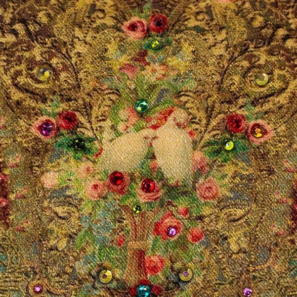 Жіноча сумка-клатч Michal Negrin з ланцюжком і кристалами Swarovski, ручна робота 14260 фото