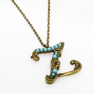 Кулон з латуні Michal Negrin у вигляді букви Z з кристалами Swarovski 55450Z фото