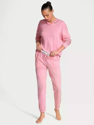 Пижама женская Victoria&rsquo;s Secret 100% Cotton Long Pajama Set, размер S 20179 фото