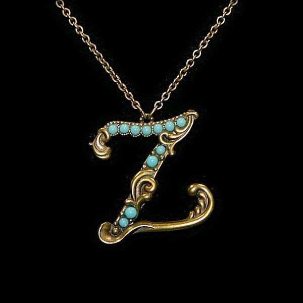 Кулон из латуни Michal Negrin в виде буквы Z с кристаллами Swarovski 55450Z фото