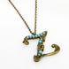Кулон из латуни Michal Negrin в виде буквы Z с кристаллами Swarovski 55450Z фото 1