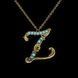 Кулон из латуни Michal Negrin в виде буквы Z с кристаллами Swarovski 55450Z фото 2