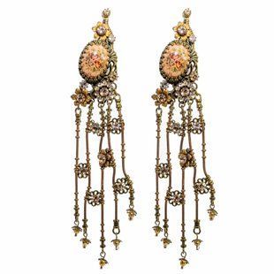 Серьги-клипсы "Королевский шик" от Michal Negrin с кристаллами Swarovski 11111 фото