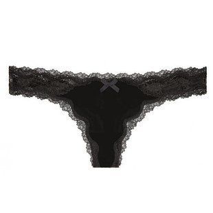 Трусики-стрінги жіночі Victoria's Secret Dream Angel Lace Thong (чорні) (L) 92328022 фото