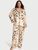 Пижама женская Victoria's Secret Glazed Satin Long Pajama Set (рубашка + штаны), L, Бежевая 20179 фото