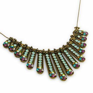 Кольє Michal Negrin "Антична Фантазія" з блакитними кристалами Swarovski 57430 2 фото