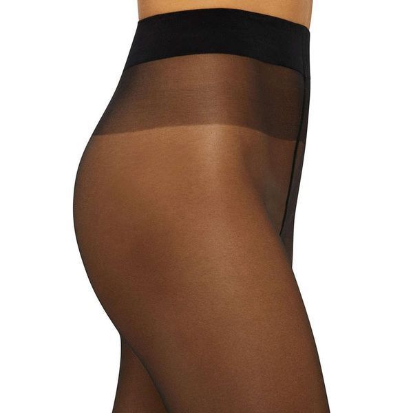 Колготки женские 20 Den Wolford Satin Touch, nearly black, размер L 102861289 фото