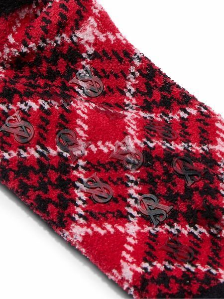 Женские носки Victoria's Secret Fleece Socks Red Plaid (One size) 25024 фото