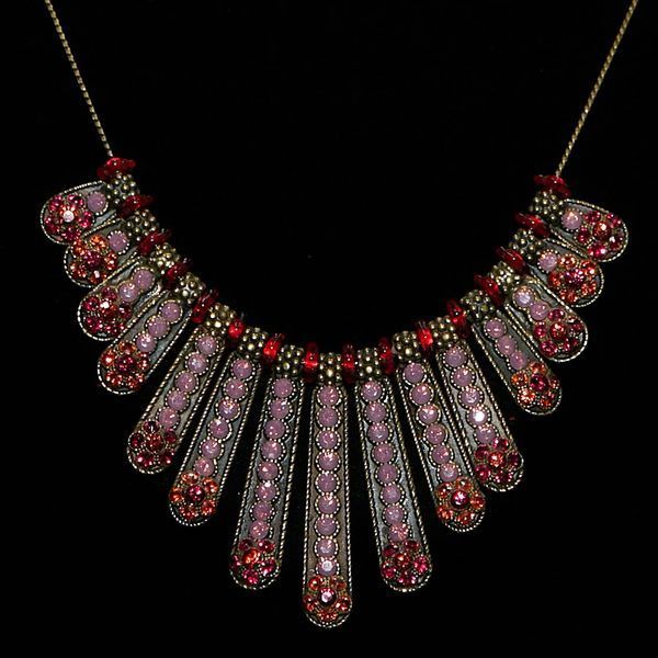 Колье Michal Negrin "Античная Фантазия" с красными кристаллами Swarovski 57430 1 фото