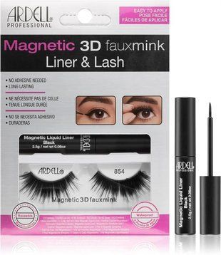 Магнитные накладные ресницы Ardell Magnetic 3D Faux Mink Lash & Liner Lash 854 (подводка для глаз 2,5 г + ресницы 2шт) 65000 фото