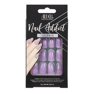 Набор искусственных ногтей Ardell Nail Addict, Lovely Lavender, 24 шт/уп + клей 66437 фото