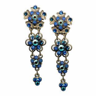 Серьги-клипсы "Небесная гармония" с кристаллами Swarovski от Michal Negrin 30303 фото