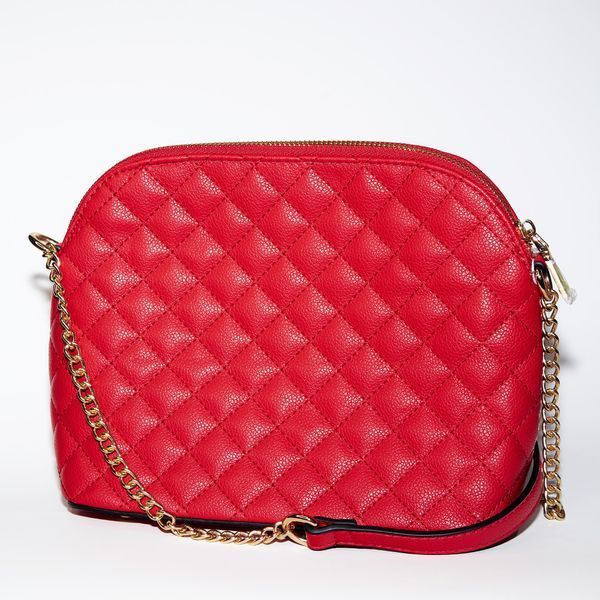 Квілтінгова сумка-клатч червона E-Handbags 81887 фото