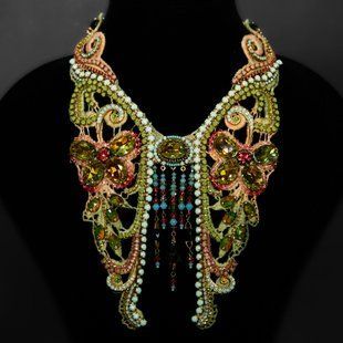 Намисто від Michal Negrin "Величне Богемне" з кристалами та намистинами Swarovski 56870 фото