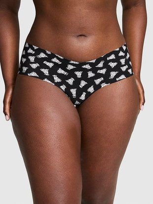 Жіночі трусики Victoria's Secret PINK No-Show Hiphugger Panty - з принтом Ghost Dog, розмір M 115811371 фото