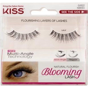 Набір накладних вій із клеєм у комплекті Kiss Blooming Lashes Lily 65920 фото
