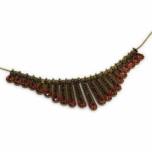 Кольє Michal Negrin "Антична Розкіш" з червоними кристалами Swarovski 57440 red фото