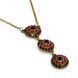 Колье Michal Negrin "Цветочное Гармония" с красными кристаллами Swarovski 57850 фото 1