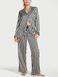 Сатинова піжама Victoria's Secret Satin Long Pajama Set - розмір M 20179 фото 1