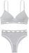 Комплект жіночої білизни Victoria's Secret Heather Grey (ліф 36C + трусики-бразиліана M) 115389770 фото 1