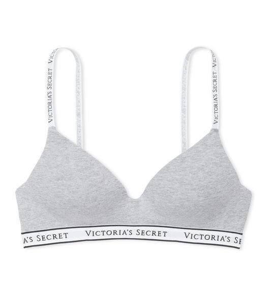 Комплект жіночої білизни Victoria's Secret Heather Grey (ліф 36C + трусики-бразиліана M) 115389770 фото