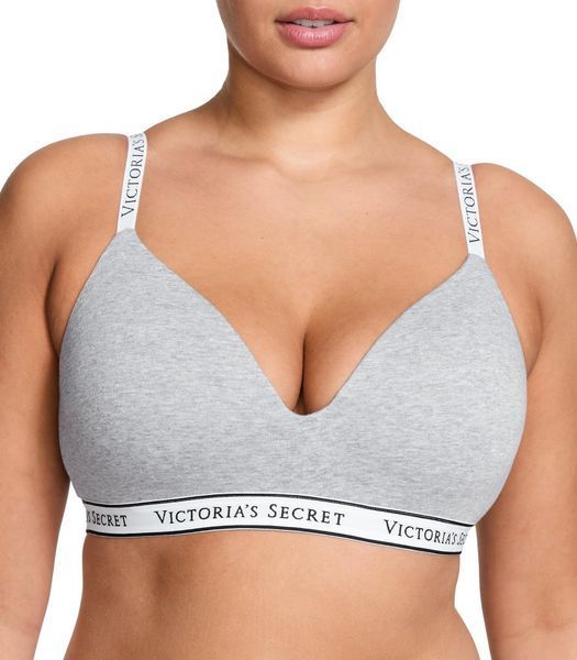 Комплект жіночої білизни Victoria's Secret Heather Grey (ліф 36C + трусики-бразиліана M) 115389770 фото