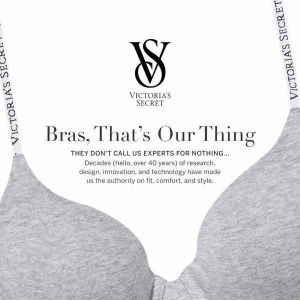 Комплект жіночої білизни Victoria's Secret Heather Grey (ліф 36C + трусики-бразиліана M) 115389770 фото