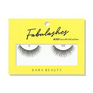 Багаторазові накладні вії короткі A102 FABULASHES 3D Faux Mink Lashes від Kara Beauty (1 пара) 02146 фото