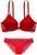 Комплект жіночої білизни Victoria's Secret Very Sexy Red Lipstick (ліф 38DD + трусики Cheekini XL) 115345598 фото