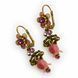 Сережки Michal Negrin "Floral Fantasy" з рожевими акцентами, прикрашені кристалами Swarovski 51811 2 фото 1