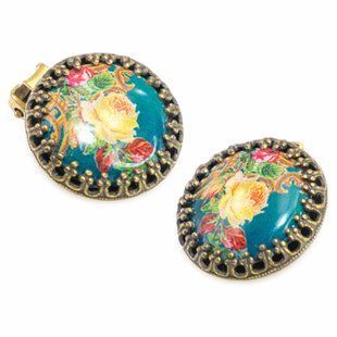 Серьги-клипсы "Романтический букет" от Michal Negrin 17683 фото