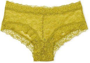Жіночі трусики Victoria's Secret The Lacie Posey Lace Cheeky Panty Golden Fern (M) 115394777 фото