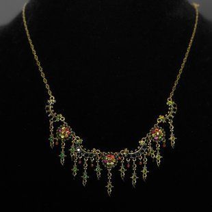 Кольє Michal Negrin "Грація Сходу" з кристалами та намистинами Swarovski 25090 фото