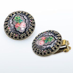 Серьги-клипсы "Тайны кружев" от Michal Negrin 17683 фото