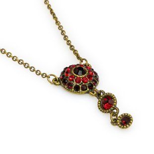Кольє Michal Negrin "Мальовничі Відблиски" з рубіновими кристалами Swarovski 57830 5 фото