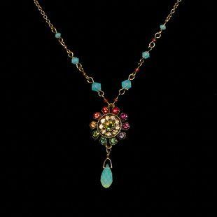 Кольє Michal Negrin "Мальовничий Калейдоскоп" з кристалами Swarovski 58270 фото