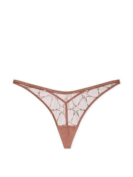 Комплект жіночої білизни Victoria's Secret Very Sexy Stardust Rose Gold (ліф 36C + трусики V-String M) 114712156 фото
