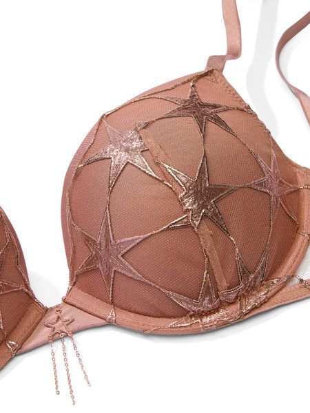 Комплект жіночої білизни Victoria's Secret Very Sexy Stardust Rose Gold (ліф 36C + трусики V-String M) 114712156 фото