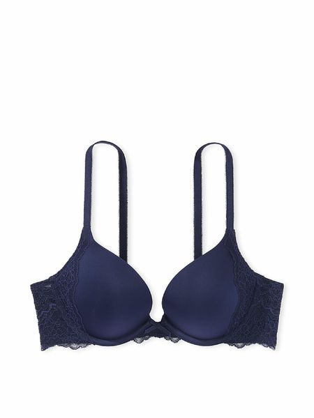 Бюстгальтер с косточками Victoria's Secret Dream Angels Smooth Push-Up (Ensign Navy Blue, 36B/C80) 97972918 фото