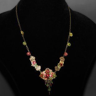 Намисто "Рожевий Ренесанс" від Michal Negrin з кристалами та намистинами Swarovski 21210 фото