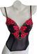 Бюстьє жіноче Victoria's Secret Bustier Black Gold Red Pink Floral Embroidery Corset Bra 36C 2311 фото 1