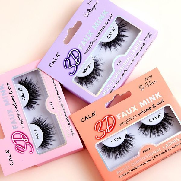 3D накладные ресницы цельные Cala 3D FAUX MINK LASHES: AMORE, 1 пара 35123 фото