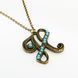 Кулон з латуні Michal Negrin у вигляді букви H з кристалами Swarovski 55450H фото 1