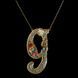 Кулон з латуні Michal Negrin у вигляді літери "g" з кристалами Swarovski 13510g фото 2