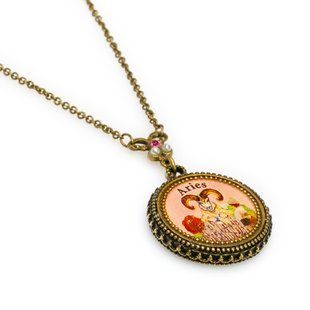 Кольє Michal Negrin "Зодіакальний Талісман: Овен" з кристалами Swarovski 54320 4 фото
