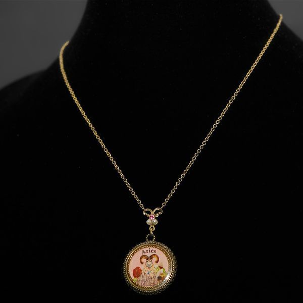 Кольє Michal Negrin "Зодіакальний Талісман: Овен" з кристалами Swarovski 54320 4 фото