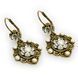 Вікторіанські сережки-підвіски "'Vintage Flower" від Michal Negrin з білими кристалами Swarovski 28992 фото 1