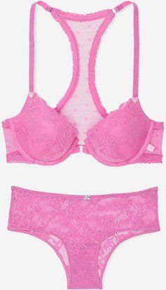 Комплект женского белья Victoria's Secret Tease New Peony & Waterfall (лиф 36C + трусики Cheeky M) 114421709 фото