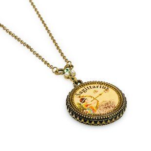 Кольє Michal Negrin "Зодіакальний Талісман: Стрілець" з кристалами Swarovski 54320 5 фото